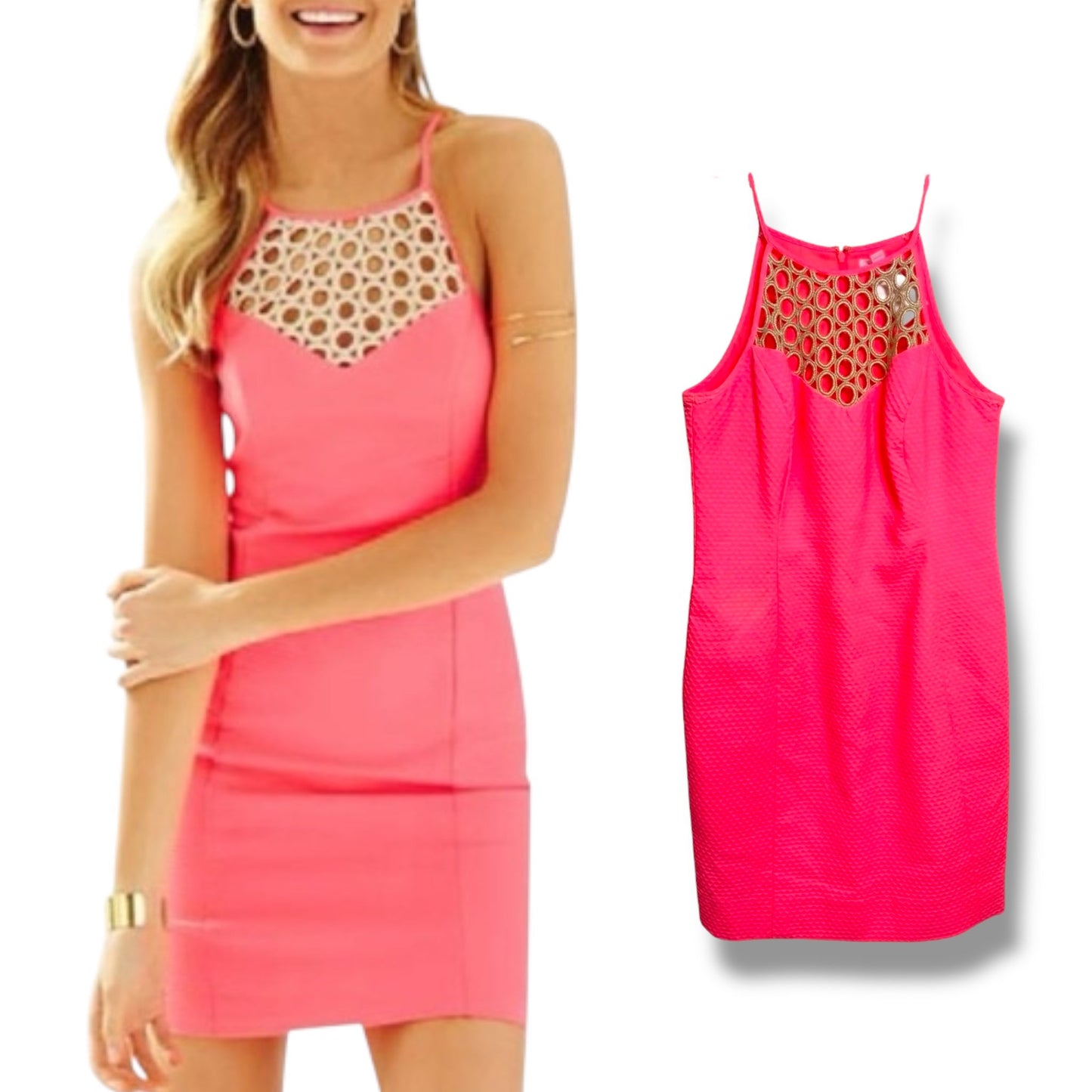 Dress Designer By Lilly Pulitzer In Pink, Size: 12