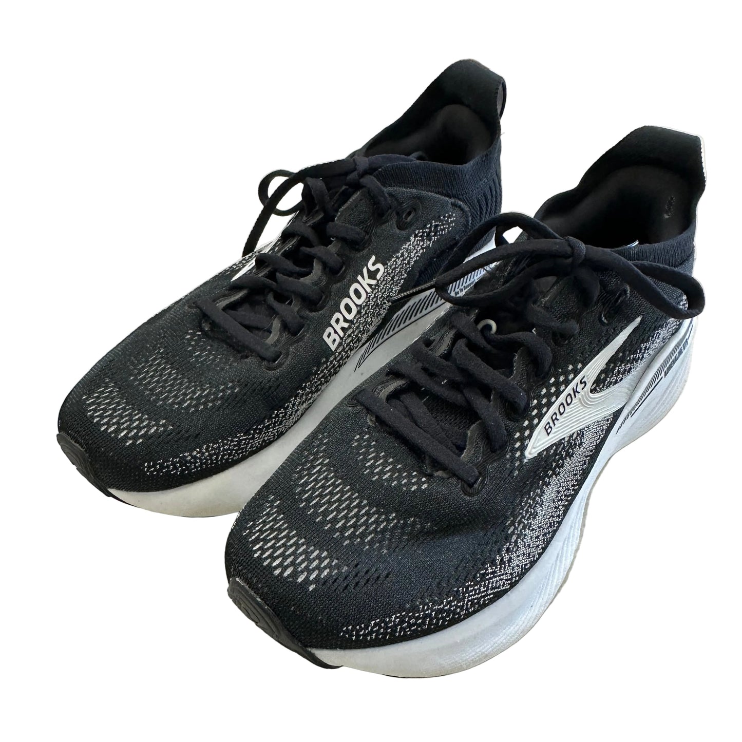Shoes Athletic By Brooks In Black & White, Size:8