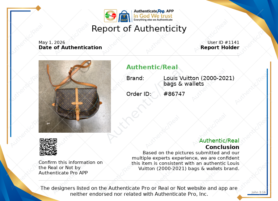 Crossbody Luxury Designer By Louis Vuitton In Blue & Brown, Size:Medium