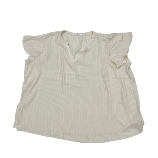 CREAM BLOUSE SS by MAURICES Size:3X