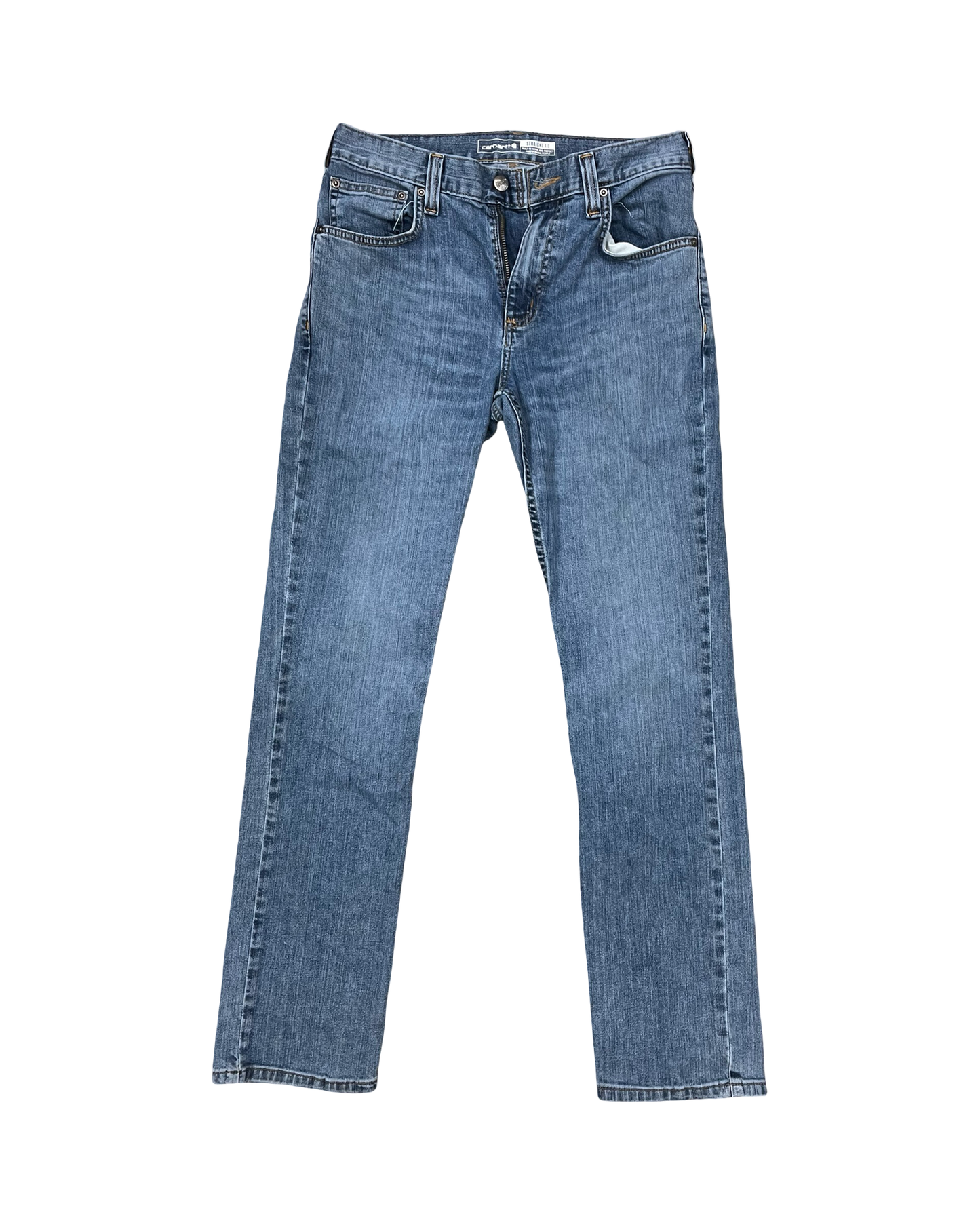 Jeans Straight By Carhartt In Blue Denim, Size:10