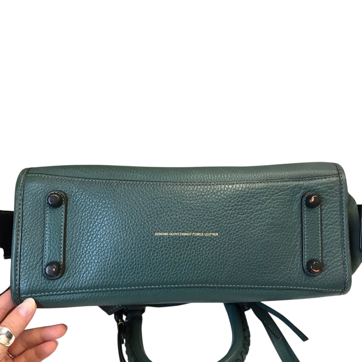 Handbag Designer By Coach In Green, Size:Large