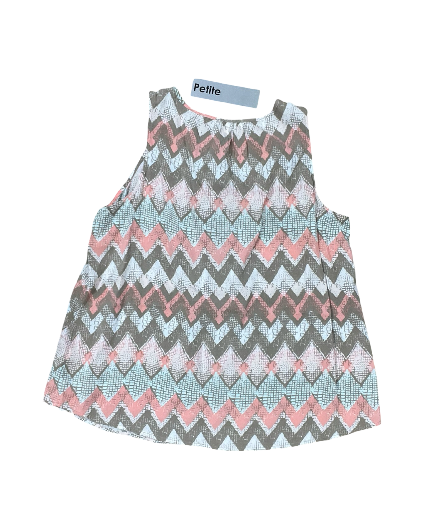 Top Sleeveless By Sonoma In Brown & Pink, Size:Xlp