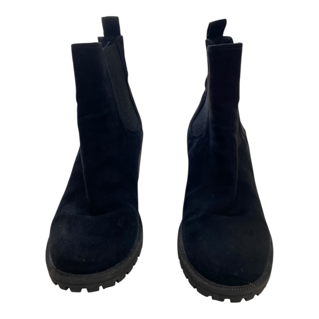 Boots Ankle Heels By H&M In Black, Size:6