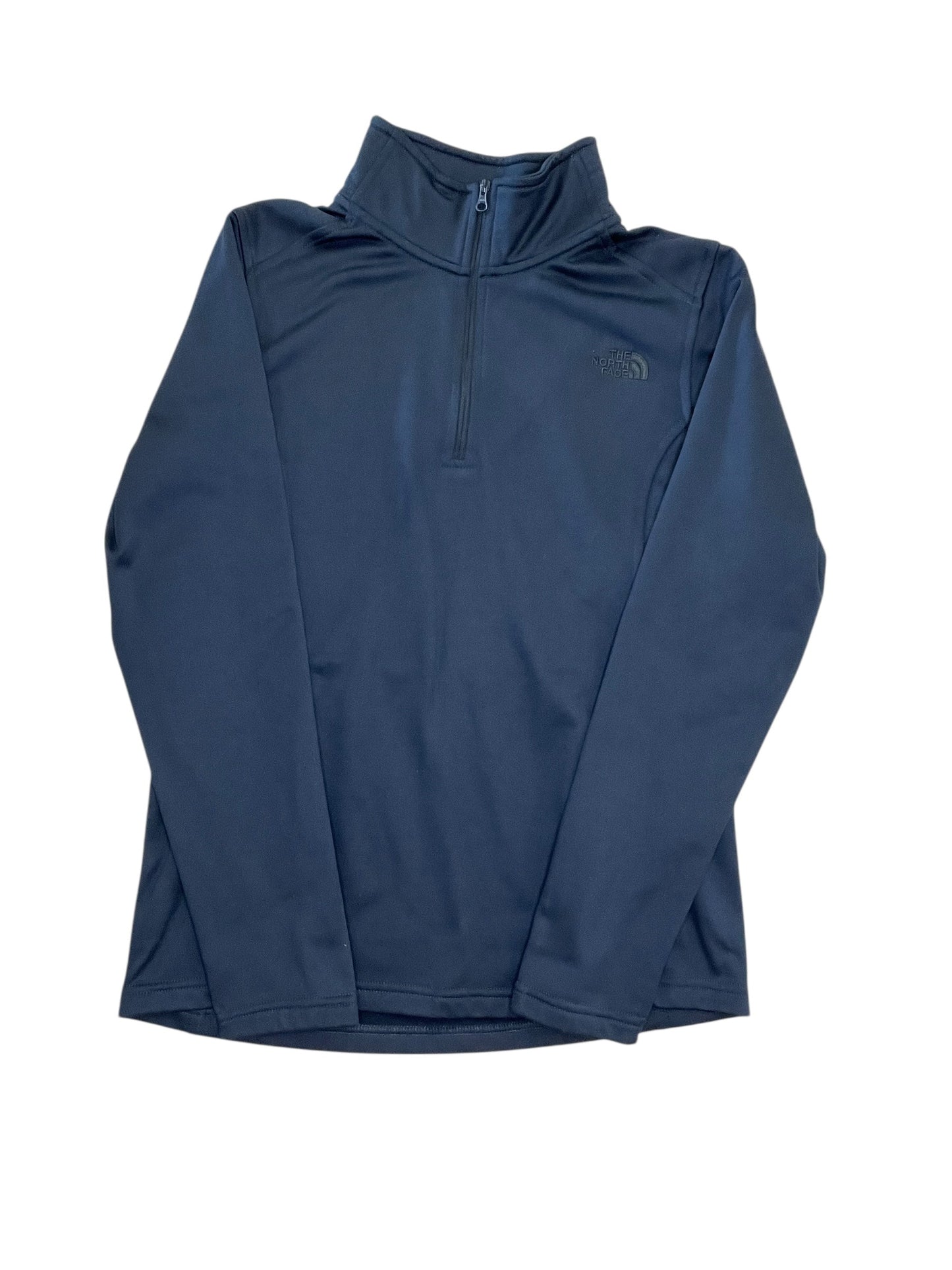 Athletic Top Ls Collar By The North Face In Navy, Size:M