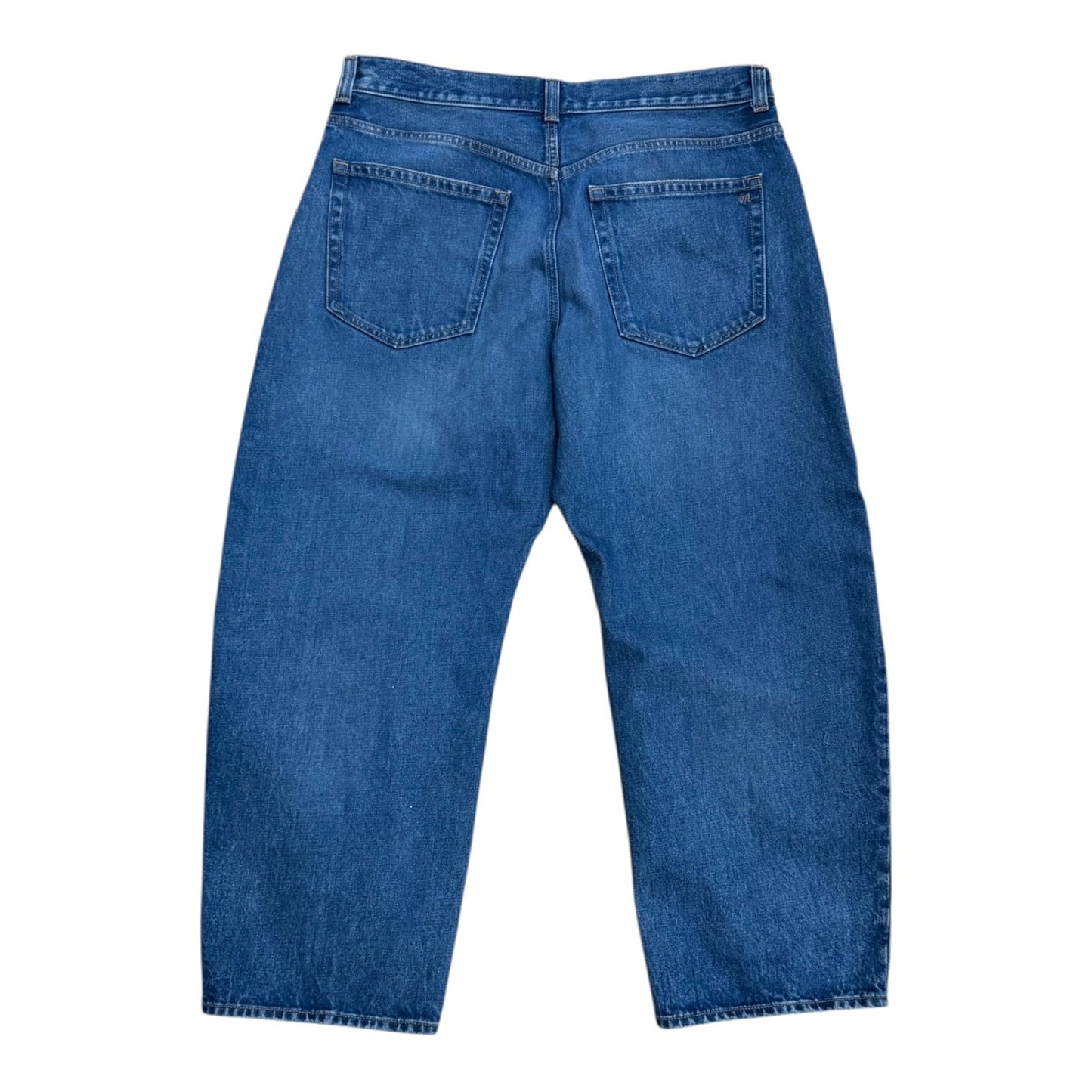 Jeans Wide Leg By Madewell In Blue Denim, Size:12