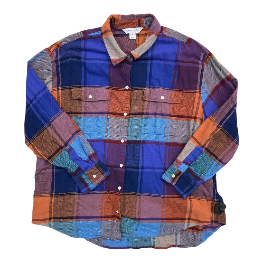 Top Ls By Old Navy In Blue & Orange, Size:Xl