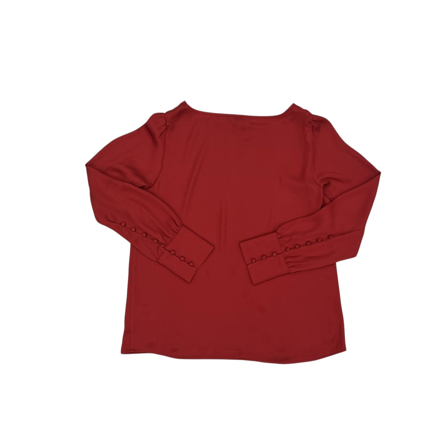 Blouse Ls By Express In Red, Size:M