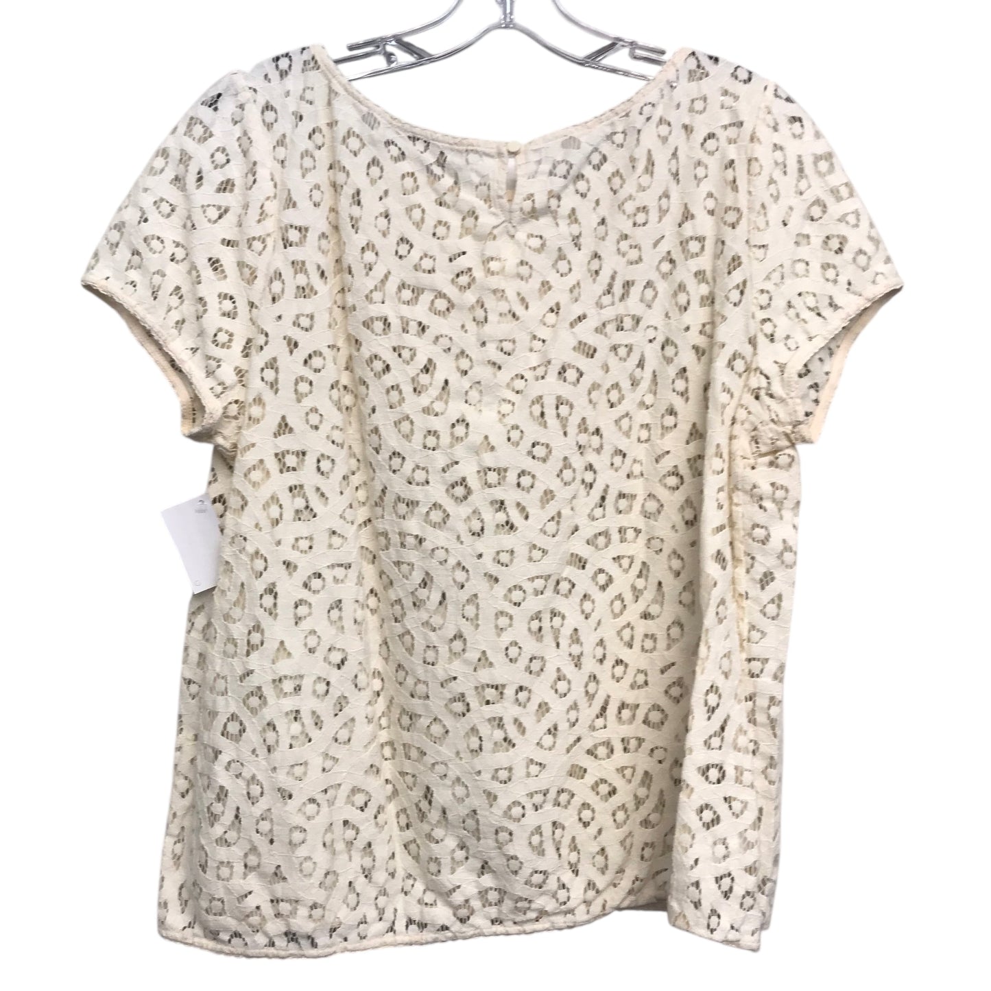 Top Ss By Loft In Cream, Size:L