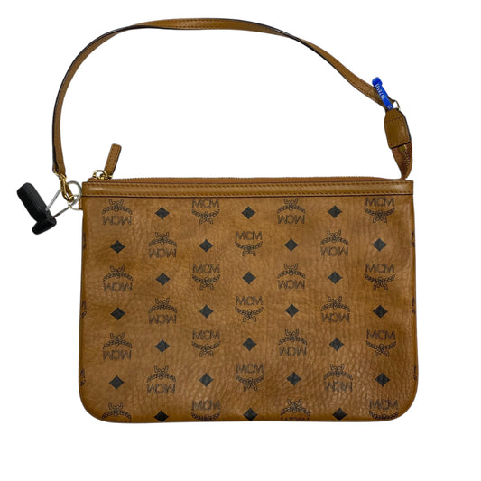 Wristlet Luxury Designer By Mcm In Brown, Size:Medium