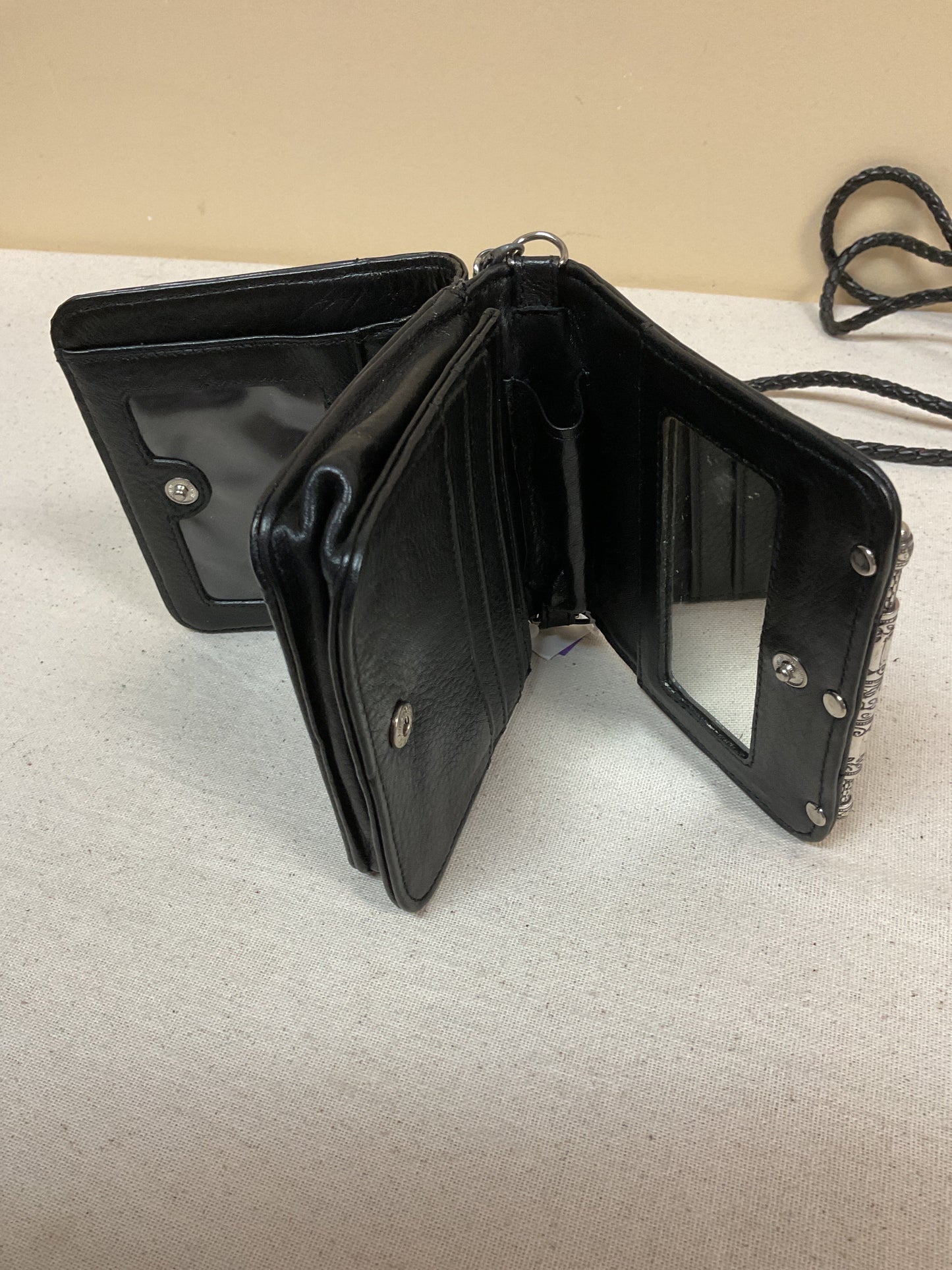 Crossbody Leather By Brighton In Black, Size:Small