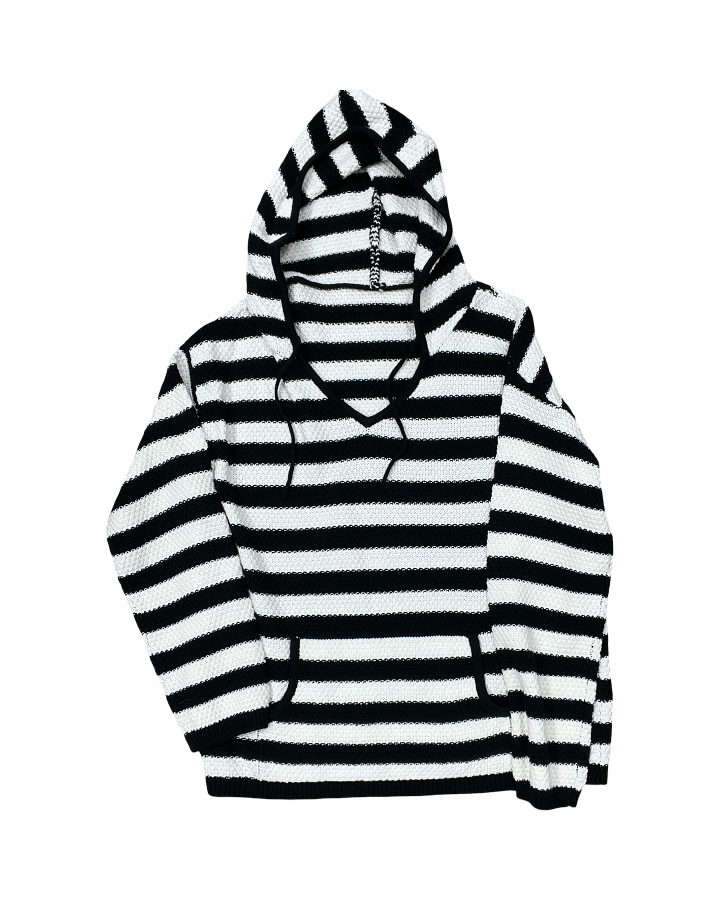 Sweater By Clothes Mentor In Black & White, Size:M