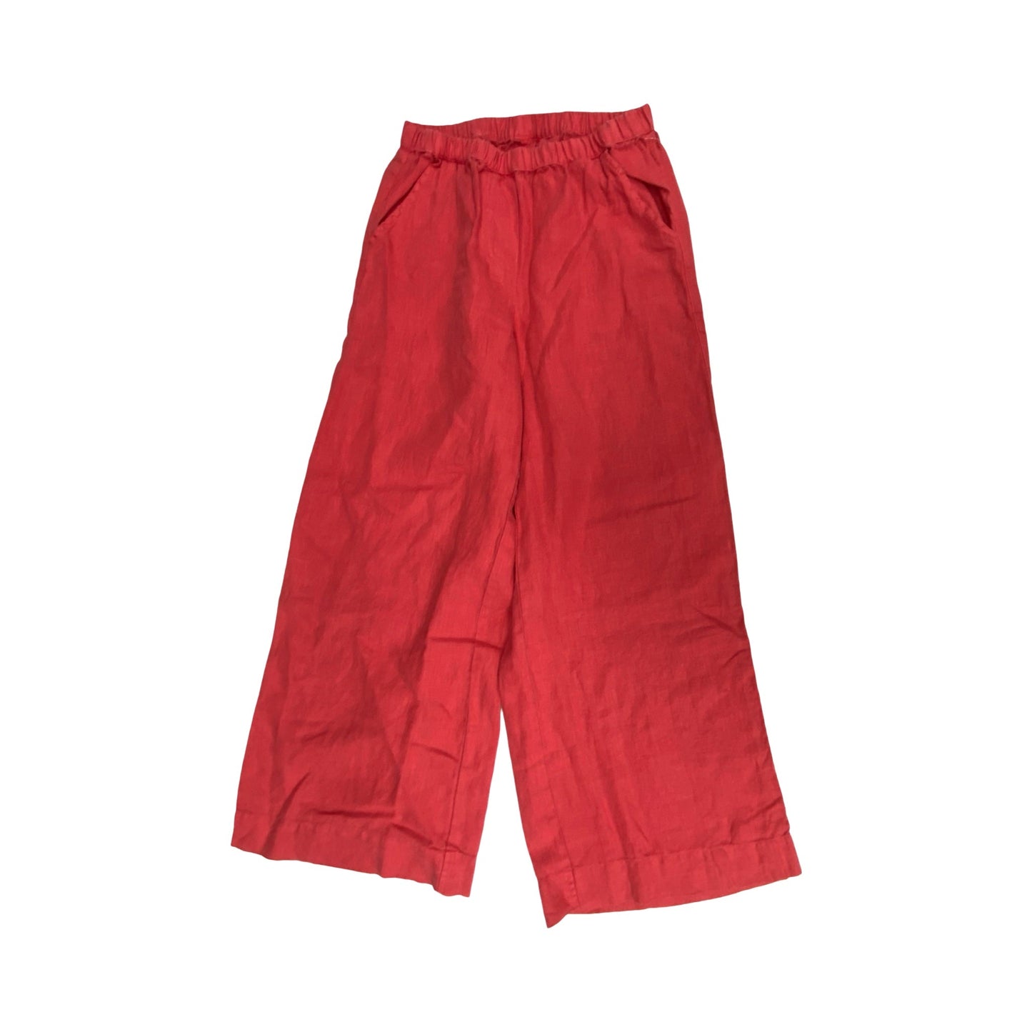 Pants Linen By Frank And Eileen In Red, Size:Xxs