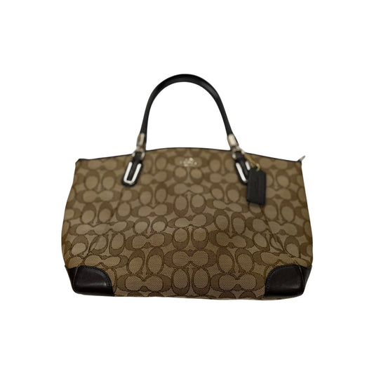 Handbag Designer By Coach In Brown, Size:Medium