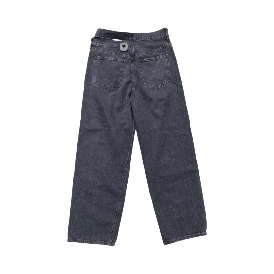 Jeans Wide Leg By Agolde In Black, Size:10