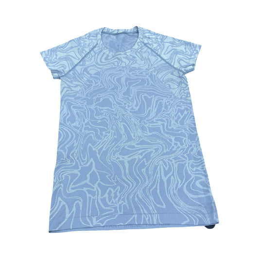 Athletic Top Ss By Lululemon In Grey, Size:6