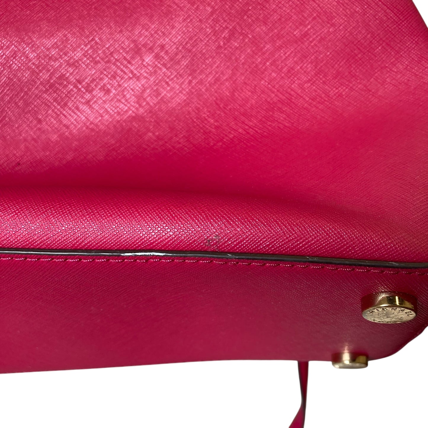 Handbag Designer By Michael Kors In Dark Magenta, Size:Medium