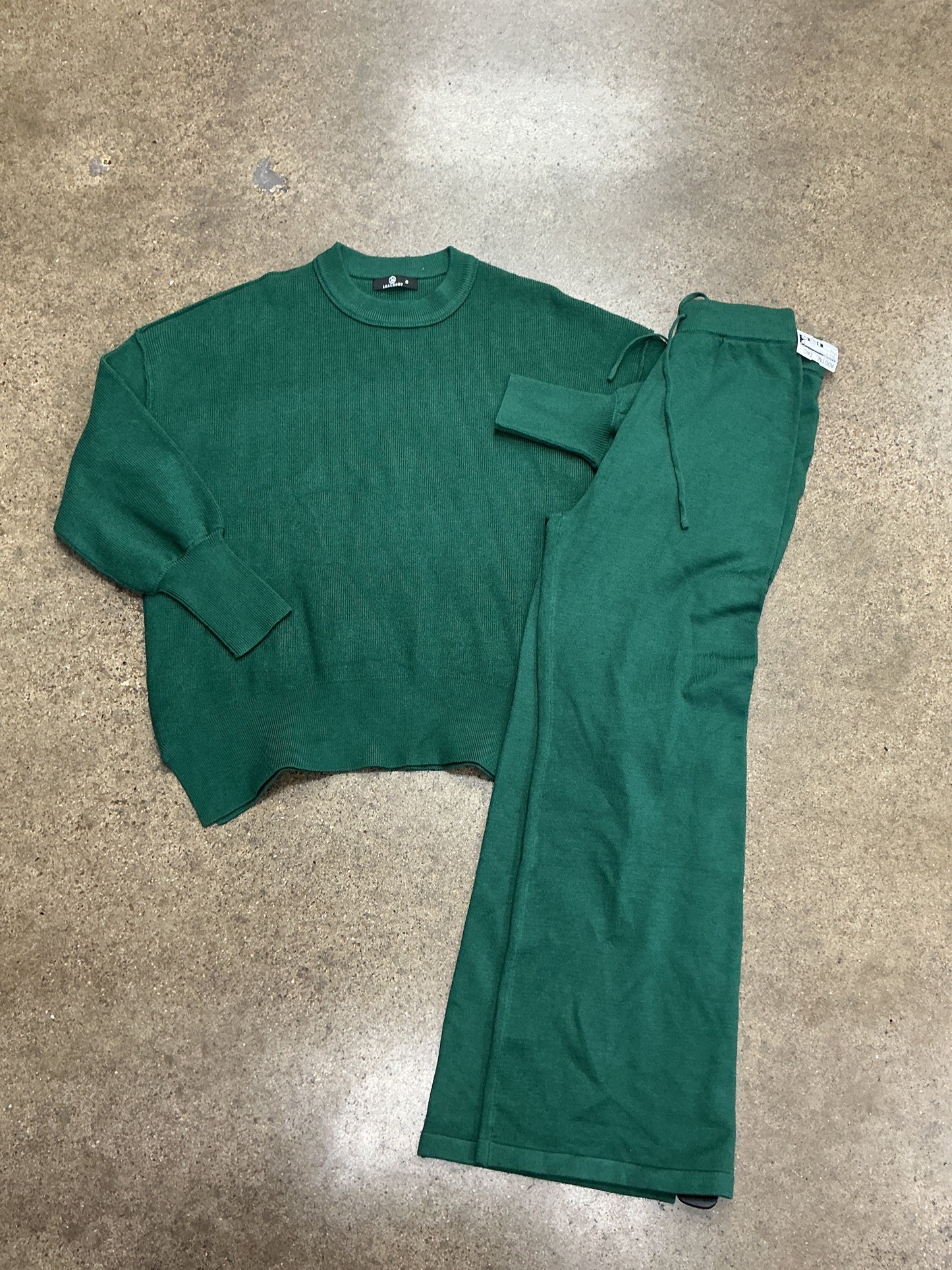 Pants Set 2Pc By Lillusory In Green, Size:S