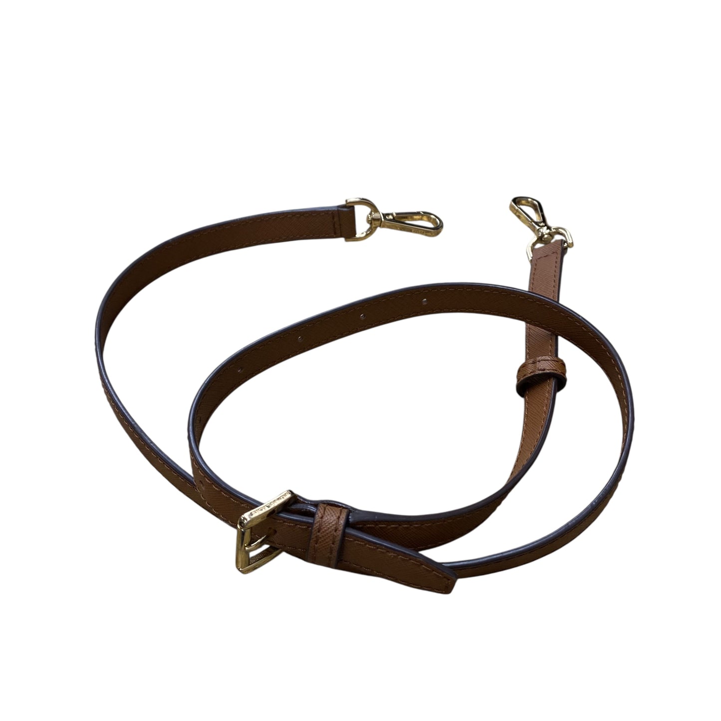 Handbag Designer By Michael Kors In Brown & White, Size:Large