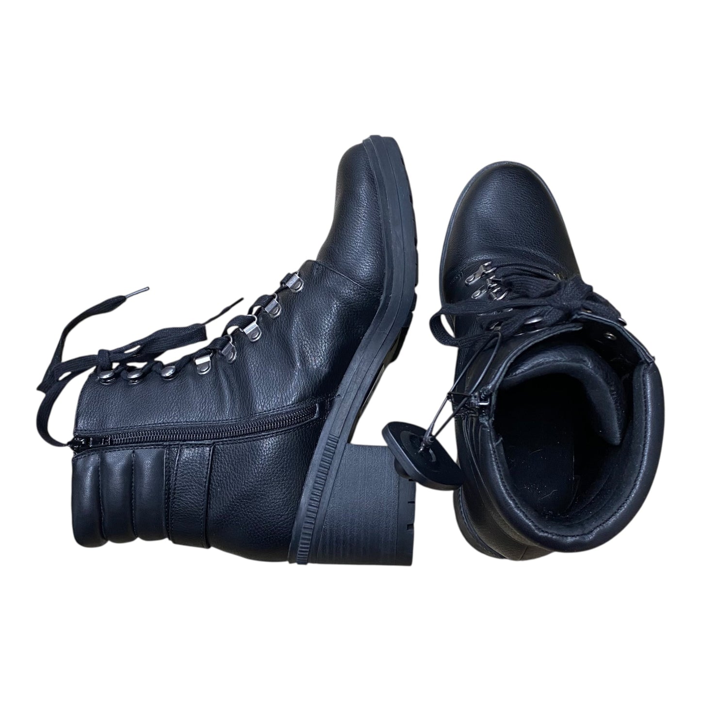 Boots Ankle Heels By Mix No 6 In Black, Size:10