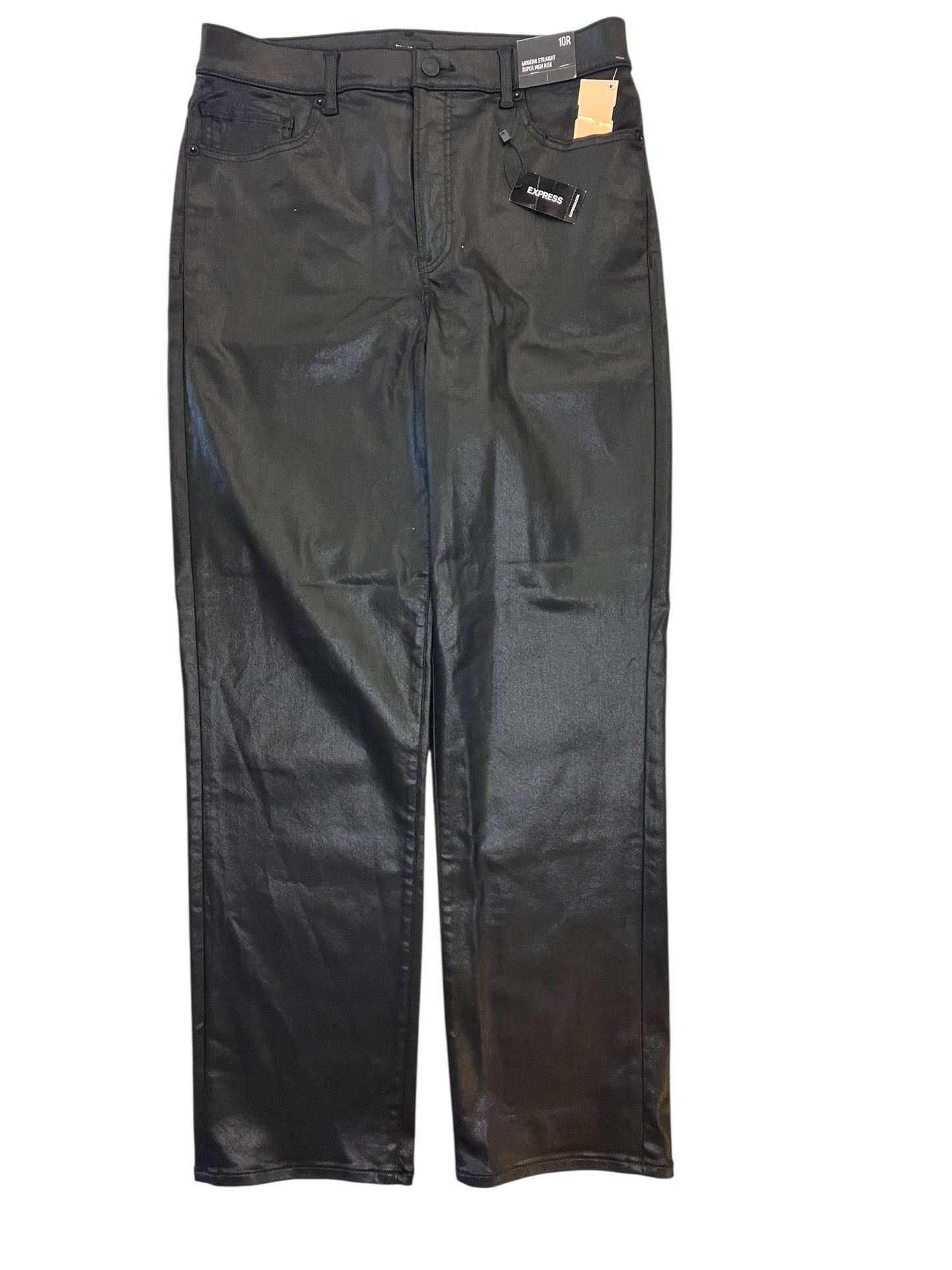 Jeans Straight By Express In Black, Size:10