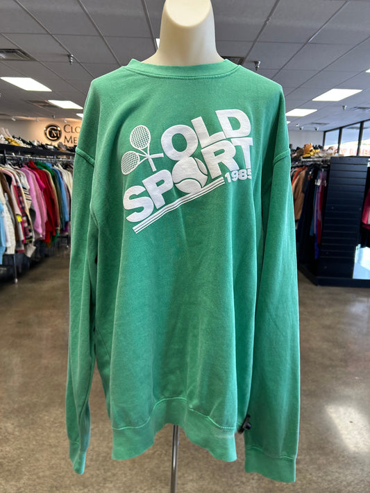 Sweatshirt Crewneck By Urban Outfitters In Green, Size:S