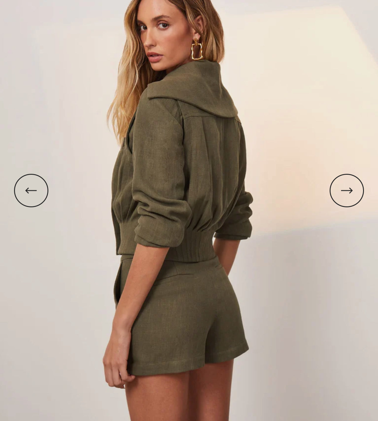Selena Short Jacket By Vix Paula Hermanny In Green, Size: M