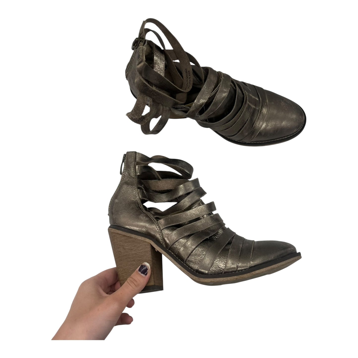 Boots Ankle Heels By Free People In Tan, Size:7.5