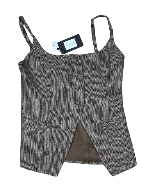 Top Sleeveless By Clothes Mentor In Brown, Size:S
