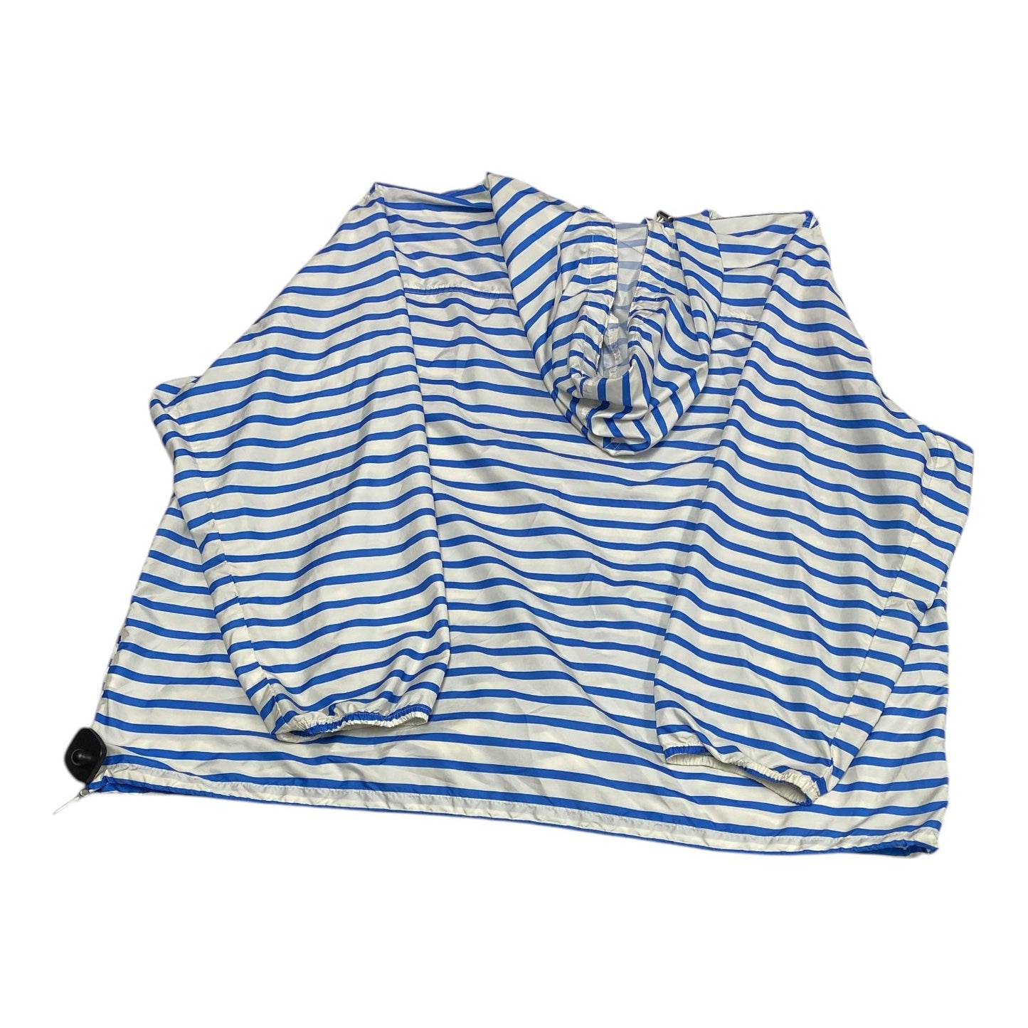 Jacket Windbreaker By J. Crew In Striped Pattern, Size:1X