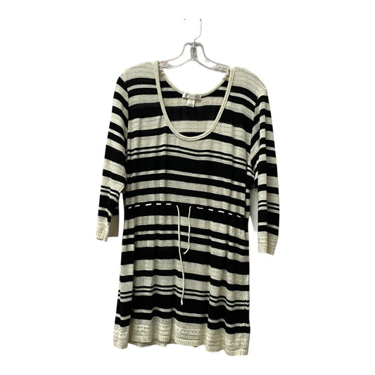 Mat Top Ls By Motherhood In Black & White, Size:Xl