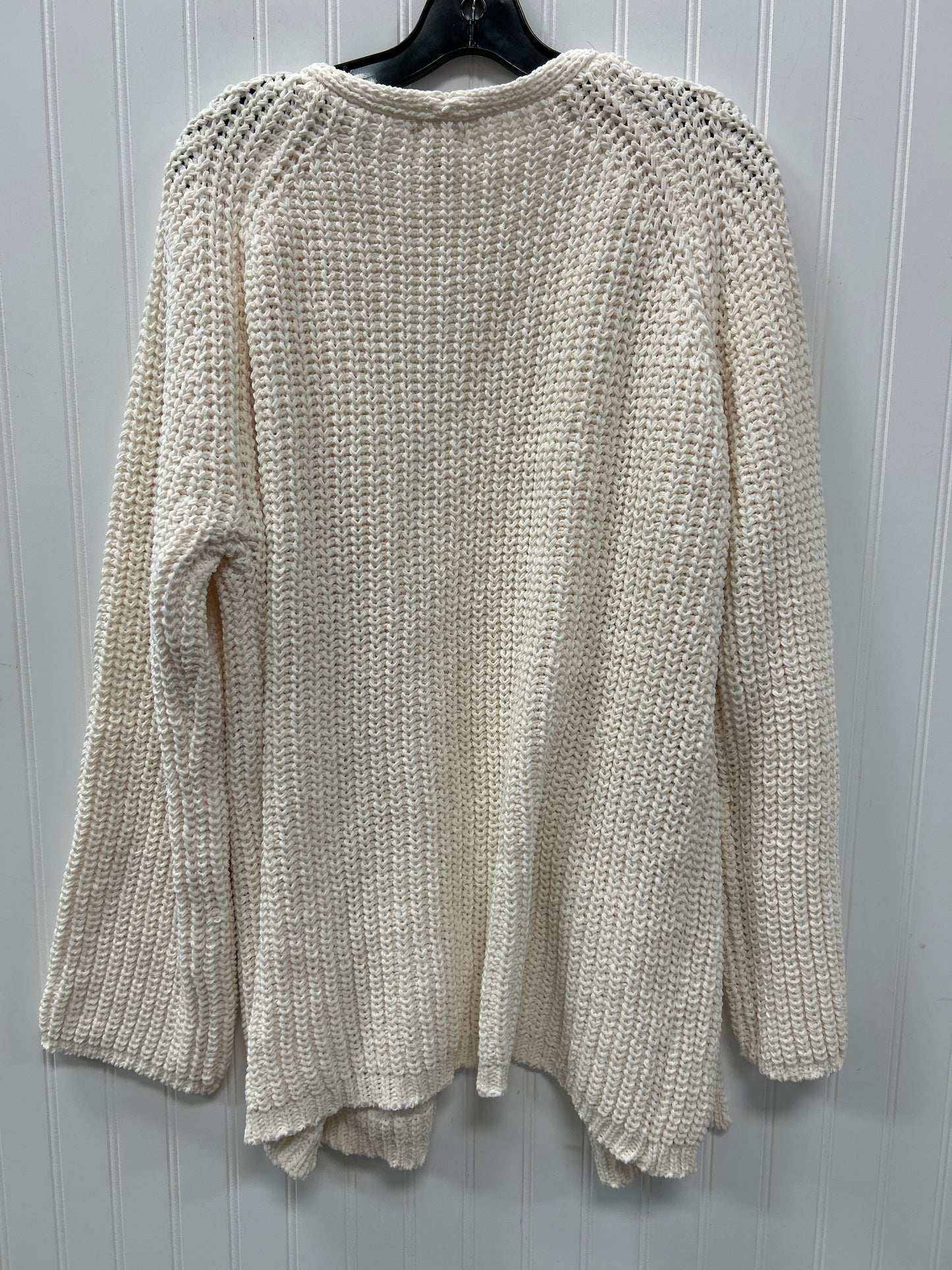 Sweater Cardigan By Pol In Cream, Size:L