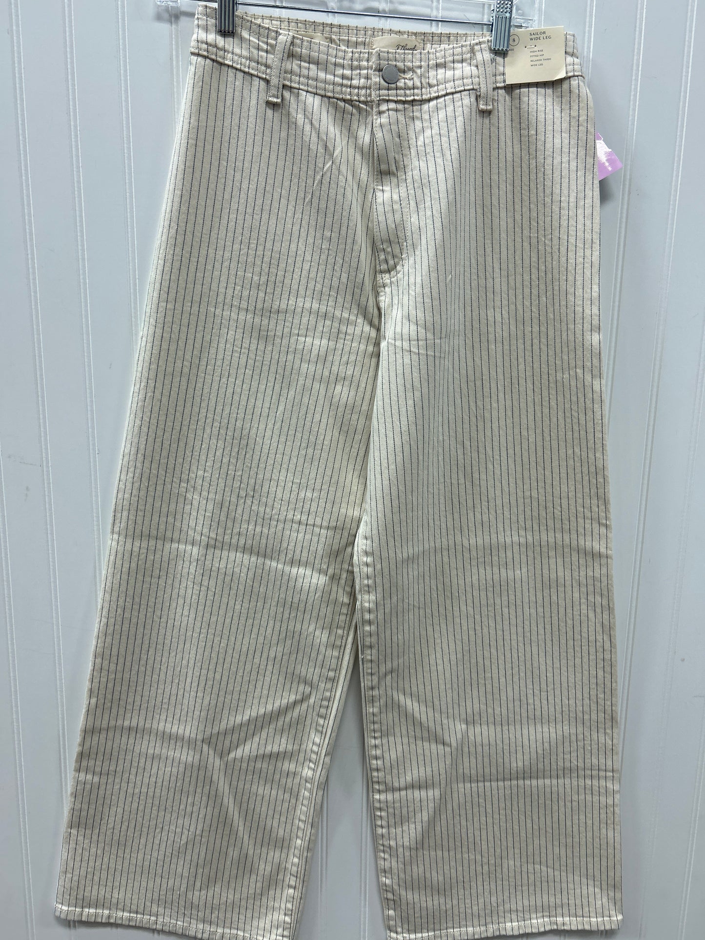Jeans Wide Leg By Universal Thread In Cream, Size:8