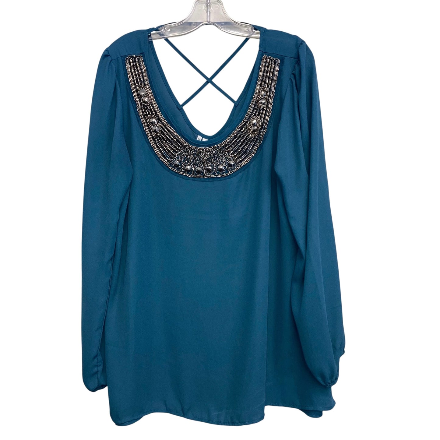 Top Ls By Studio Y In Blue, Size:Xl