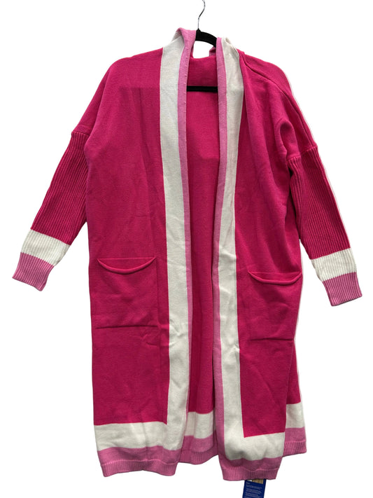 Sweater Cardigan By Cmc In Pink, Size:L