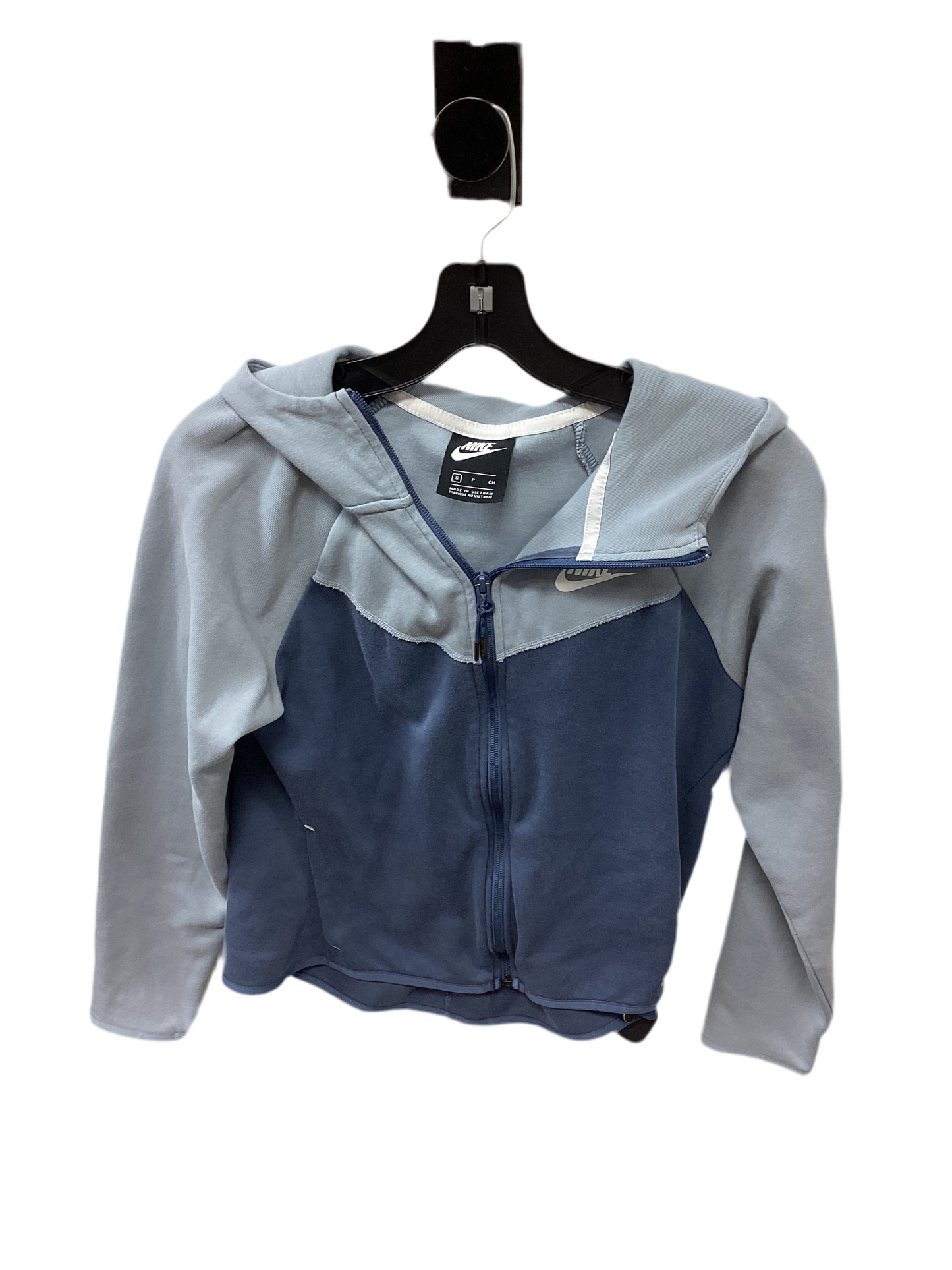 Athletic Jacket By Nike Apparel In Blue, Size:S