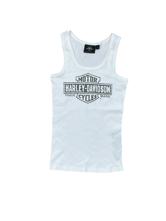 Tank Top By Harley Davidson In White, Size:L
