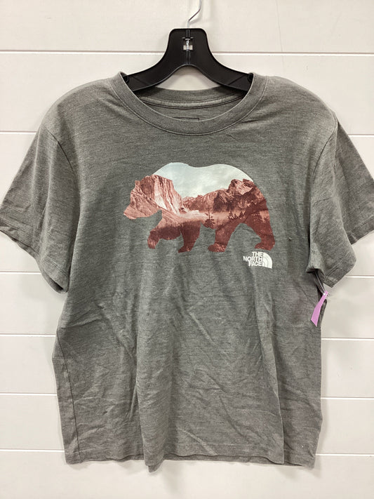 Athletic Top Ss By The North Face In Grey, Size:L