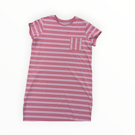 Dress Casual Maxi By Natural Reflections In Pink & White, Size:1X
