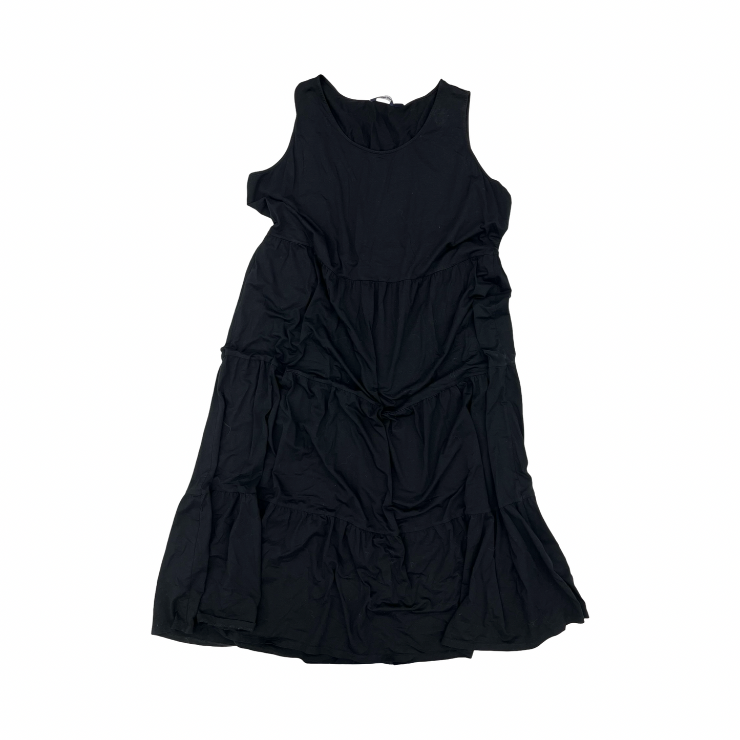 Dress Casual Midi By Lands End In Black, Size:2X
