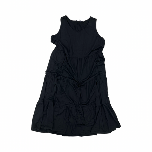 Dress Casual Midi By Lands End In Black, Size:2X