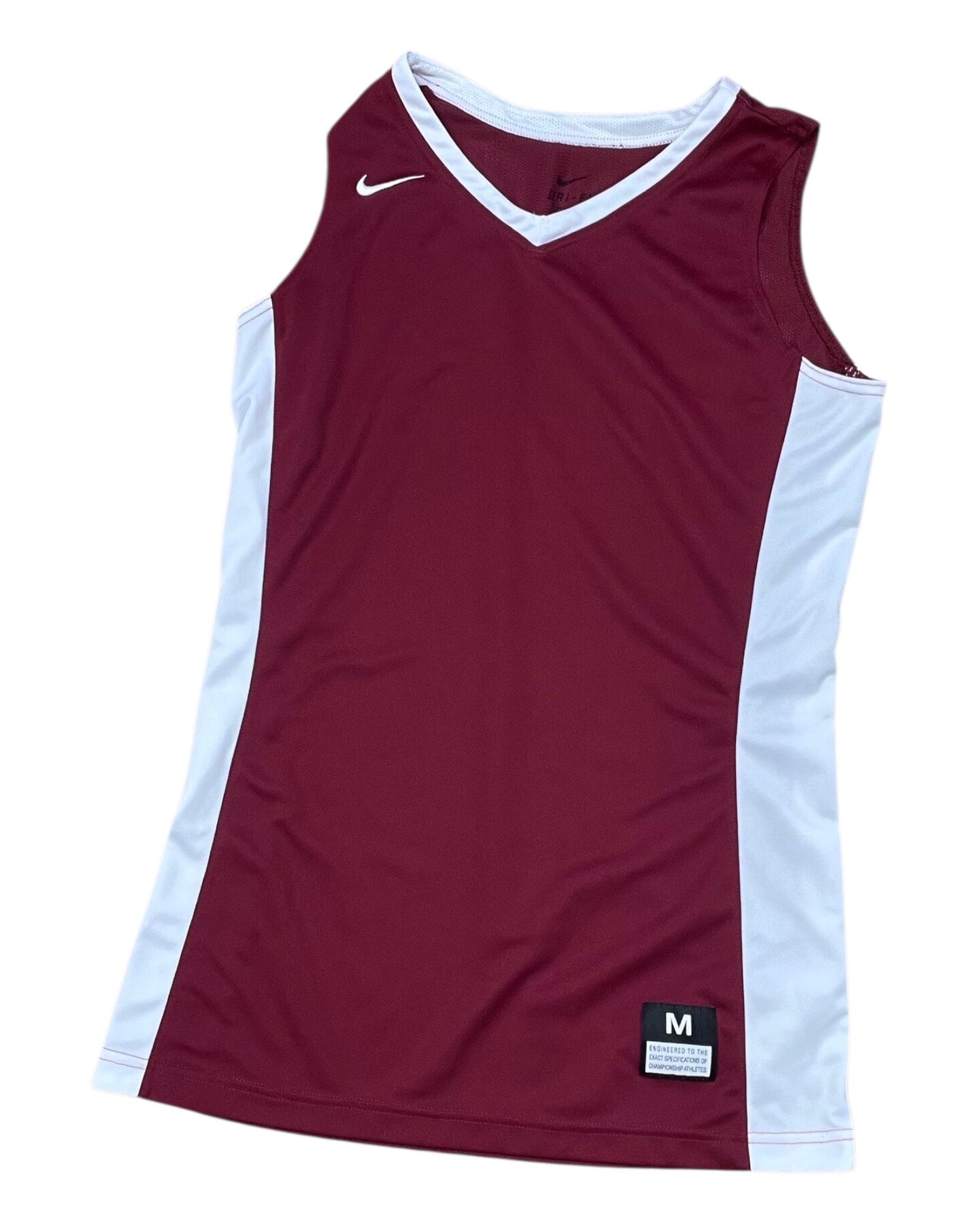 Top Sleeveless By Nike In Maroon, Size:M
