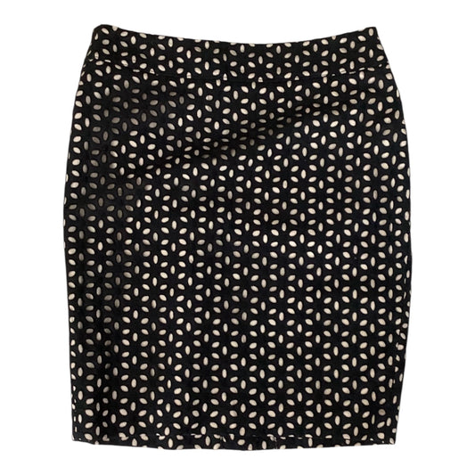 Skirt Mini & Short By Loft In Black & Tan, Size:4P