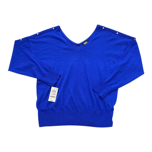 Sweater By Inc In Blue, Size:L