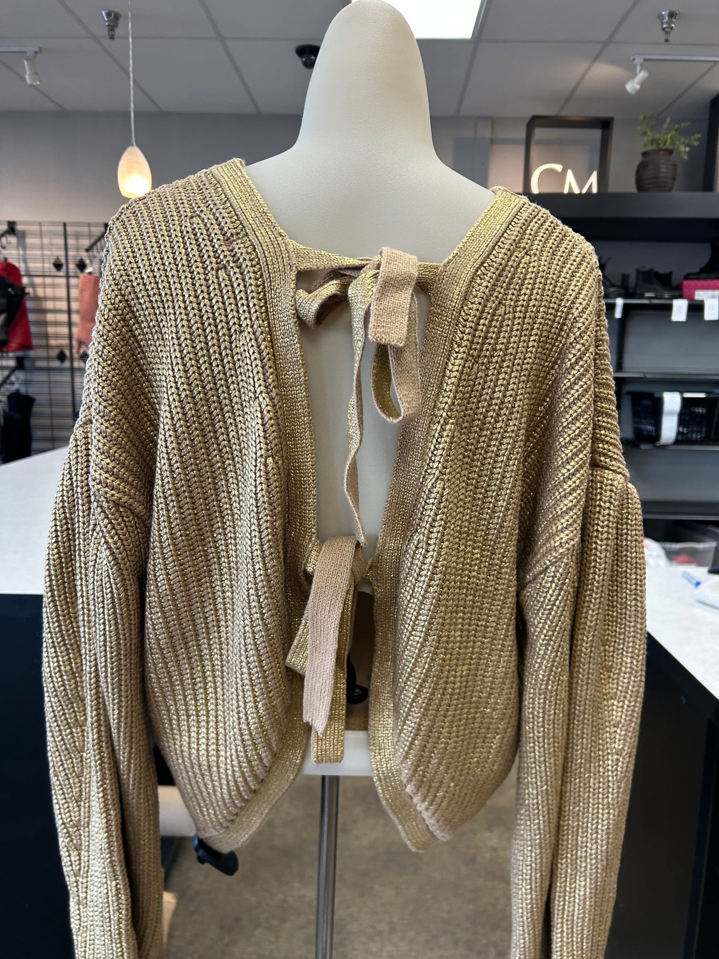 Sweater By Target-Designer In Gold, Size:M