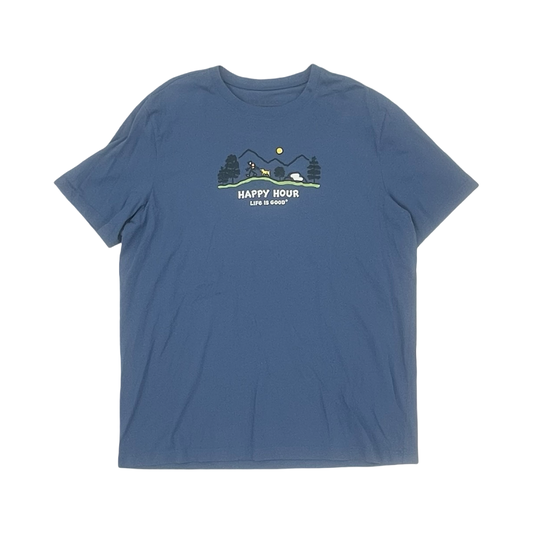 Top Ss By Life Is Good In Blue, Size:Xl