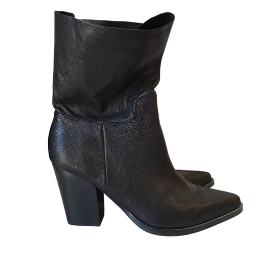 Boots Western By Bleecker & Bond In Black, Size:7.5
