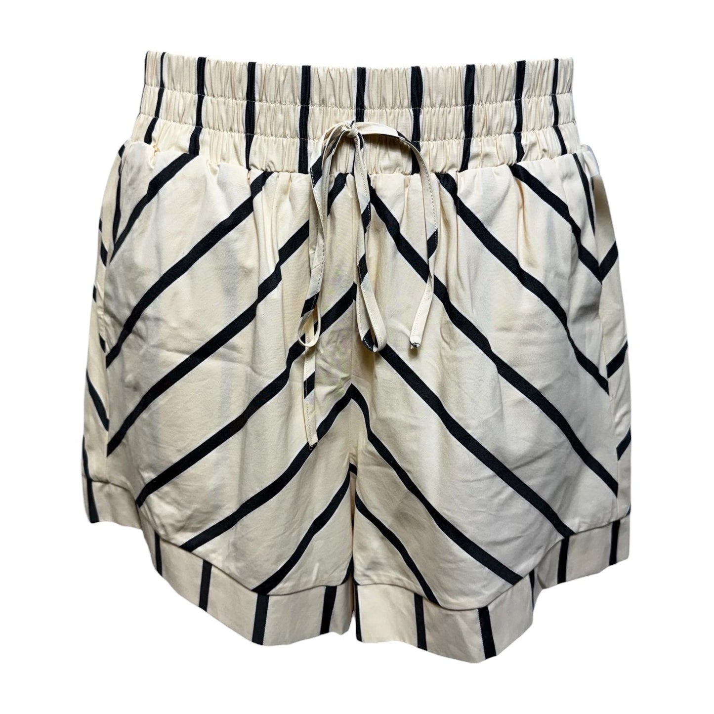 Shorts Set By Entro In Striped Pattern, Size: M