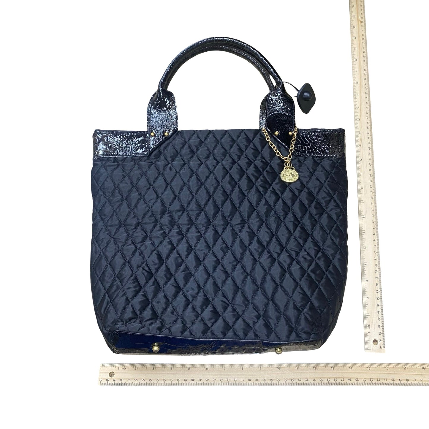 Handbag Designer By Brahmin In Black, Size:Large