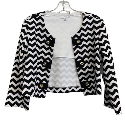 Blazer By Studio 1 In Black & White, Size:M